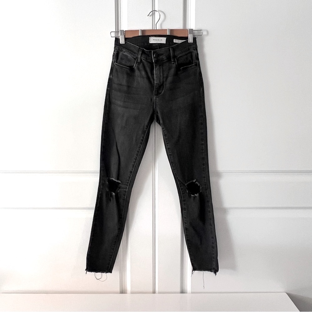 PacSun Black Distressed Highrise Ankle Jeggings, Size 24